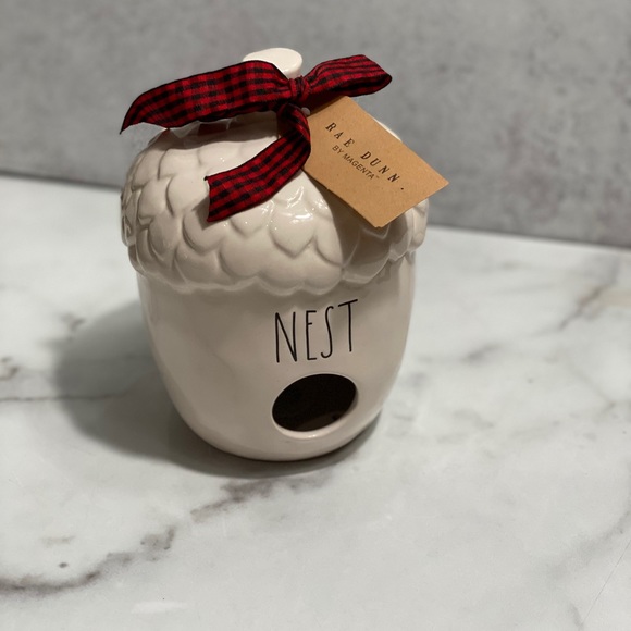 Rae Dunn “NEST” Acorn Ceramic Birdhouse - Picture 5 of 11
